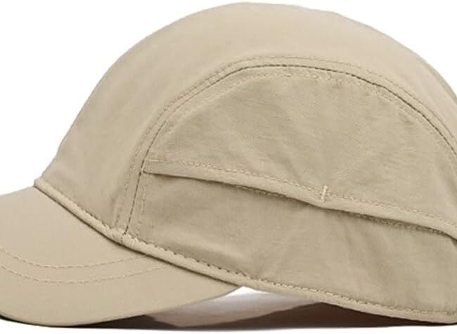 Unmarked Sports Quick-Dry Sun Visor Hat, Lightweight Short Brim Breathable Baseball Cap for Outdoor Running Golf