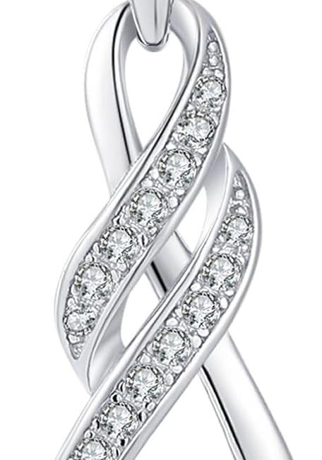 Birthstone Necklaces for Women 925 Sterling Silver  Pendant Created Gemstone Jewelry for Her, 16"+2"