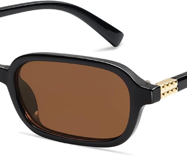 Women Retro Rectangular Sunglasses