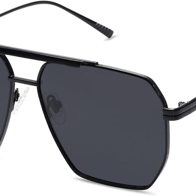 Classic Oversized Metallic Sunglasses