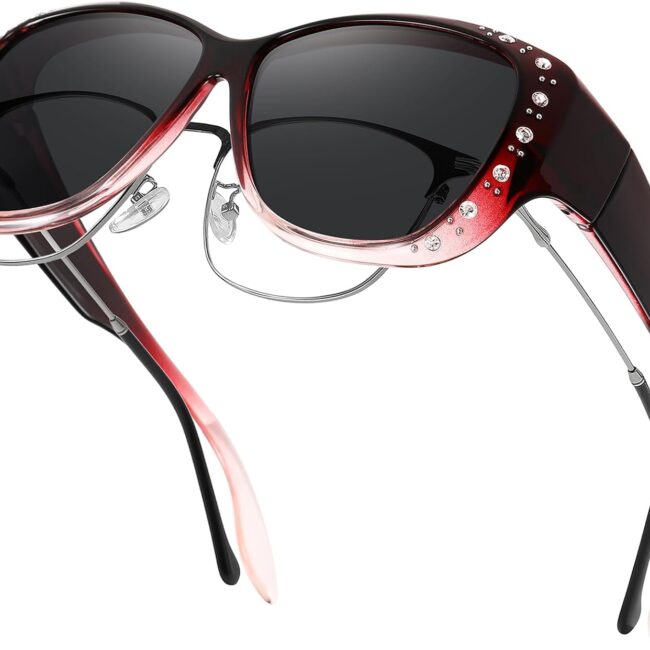 Lightweight square polarized sunglasses