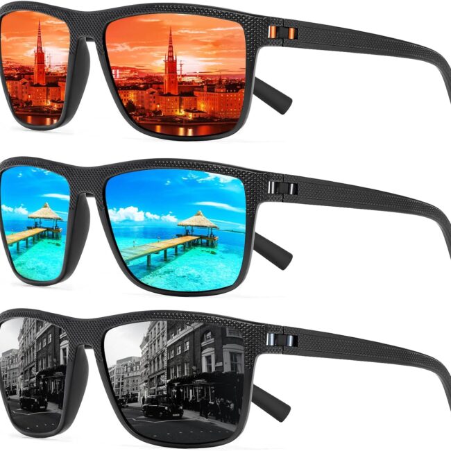 Unisex Square Polarized Sunglasses