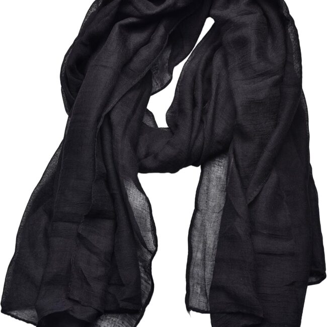 Women's Cotton Scarves Lady Light Soft Fashion Solid Scarf Wrap Shawl